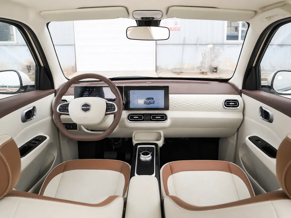 Interior dashboard and dual screens