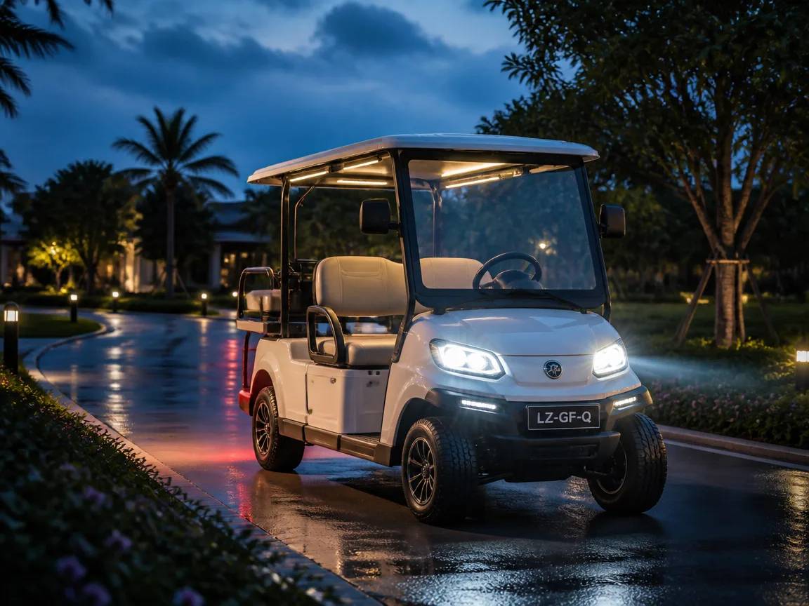 Lighting package at dusk