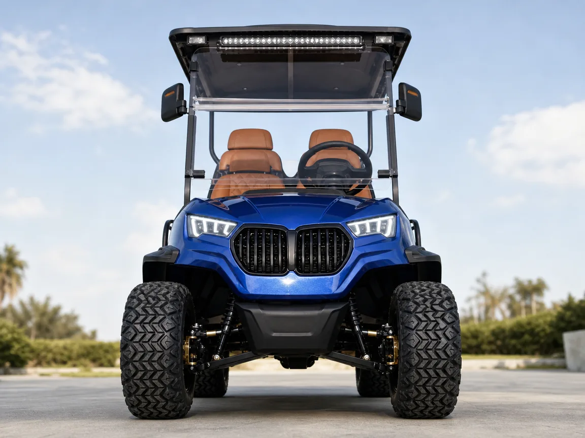 Front fascia, front-on low angle